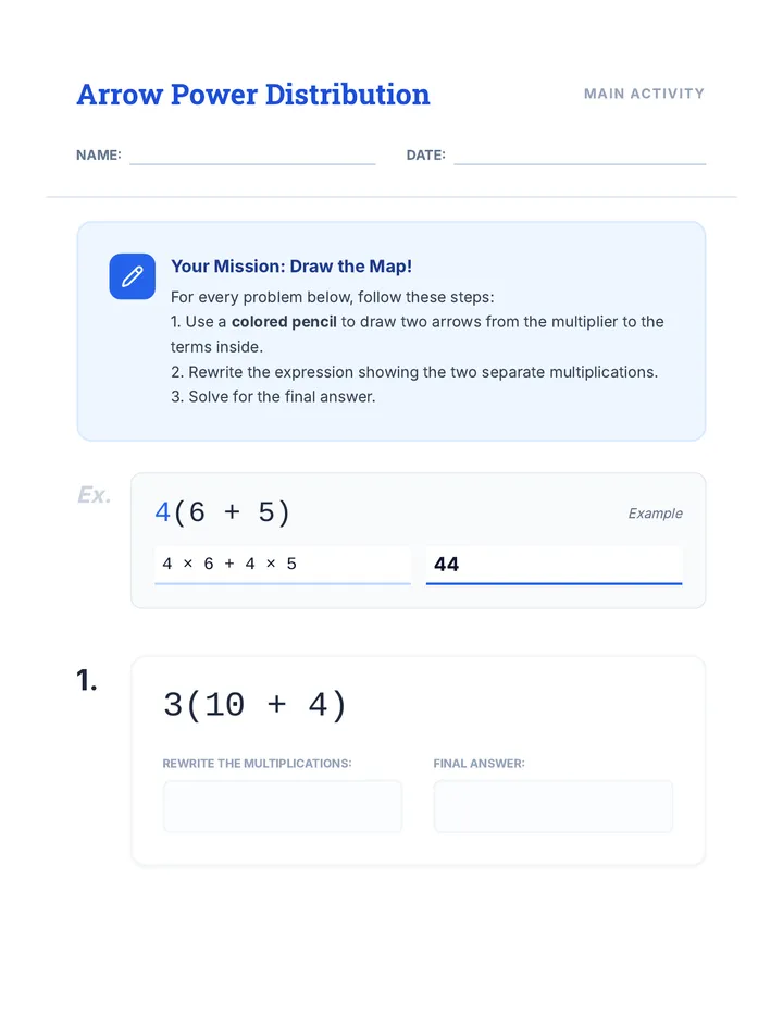 Arrow Power Worksheet