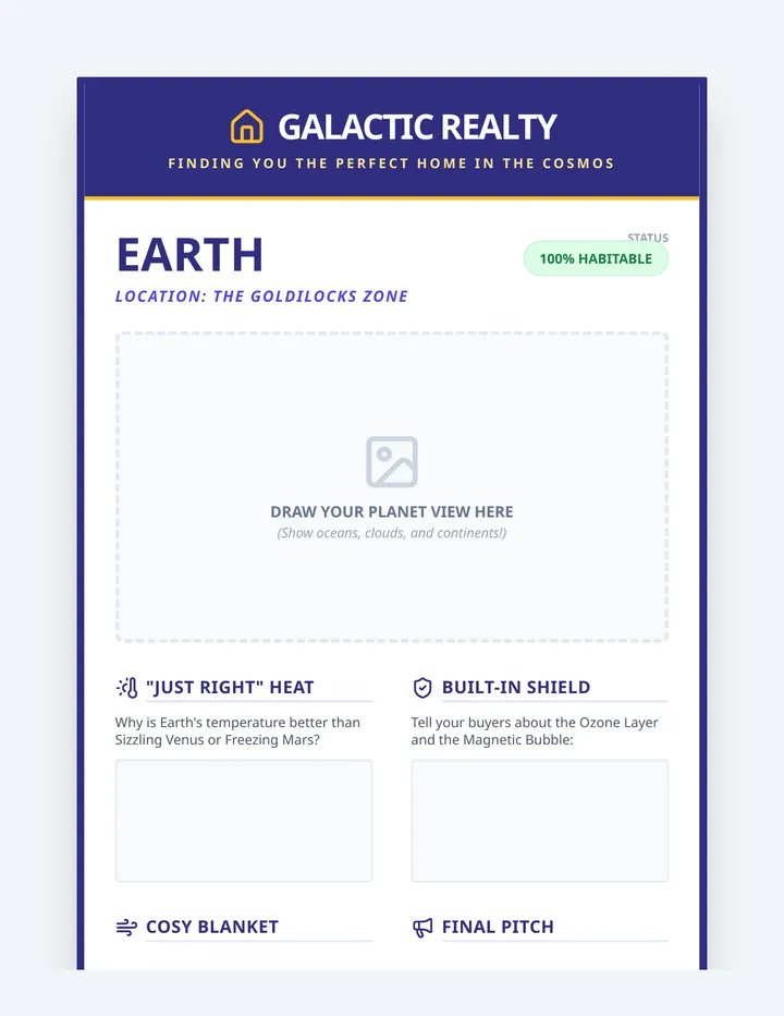 Planetary Real Estate Brochure Template