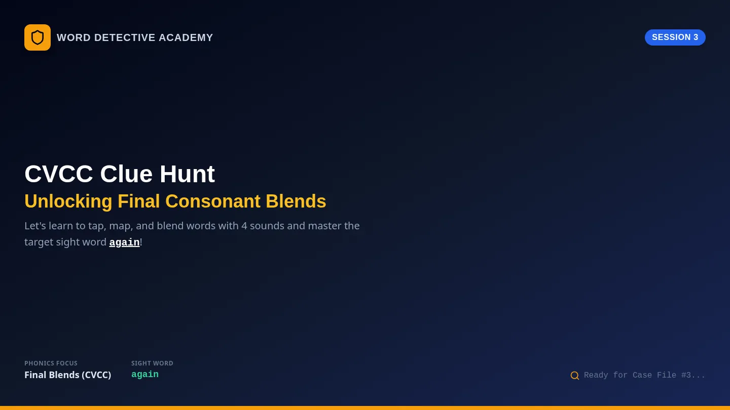 CVCC Clue Hunt Slides