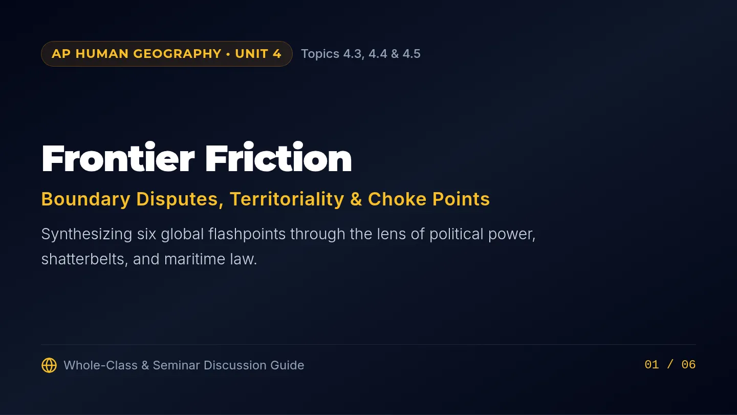 Frontier Friction Discussion Slides