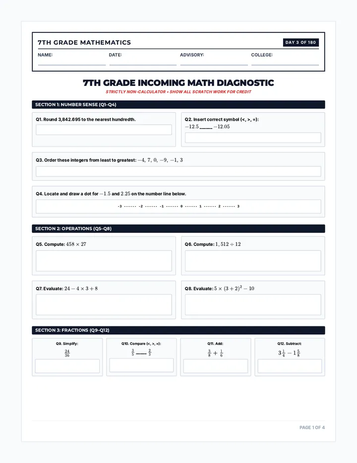 Day 3 Diagnostic Test