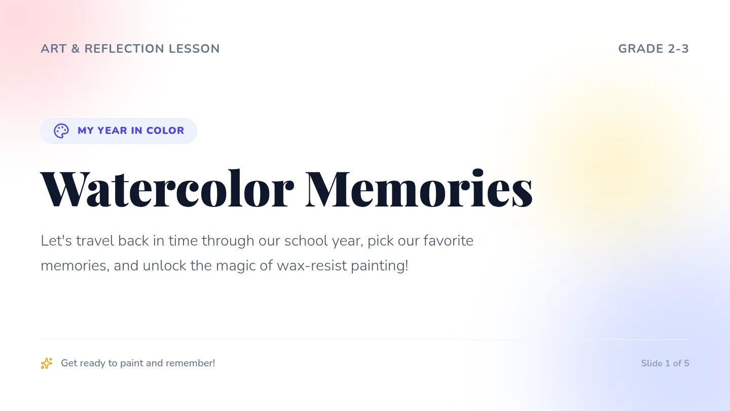 Watercolor Memories Slides