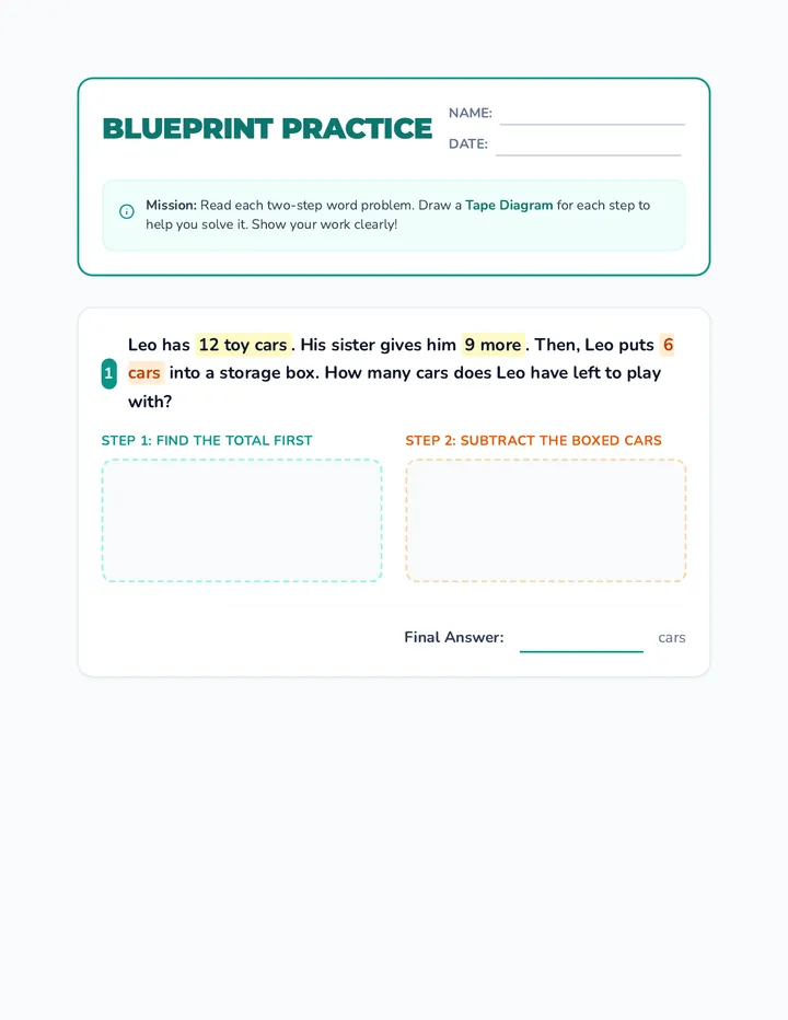 Blueprint Practice Worksheet