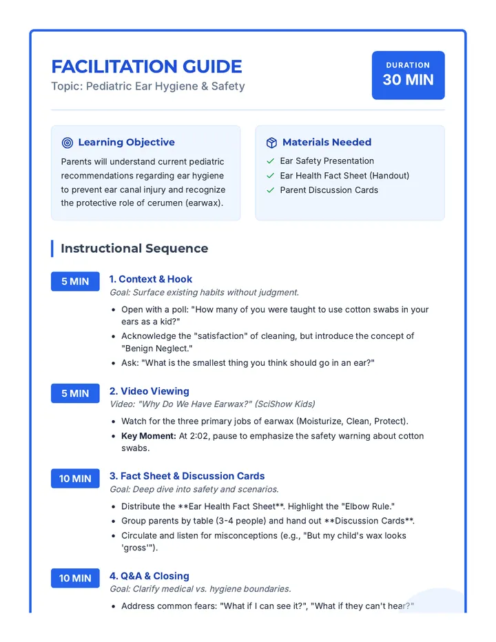 Health Night Facilitation Guide