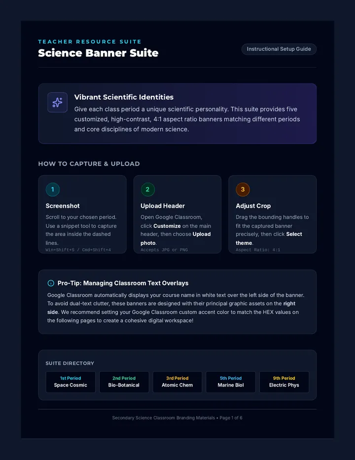 Science Banner Suite