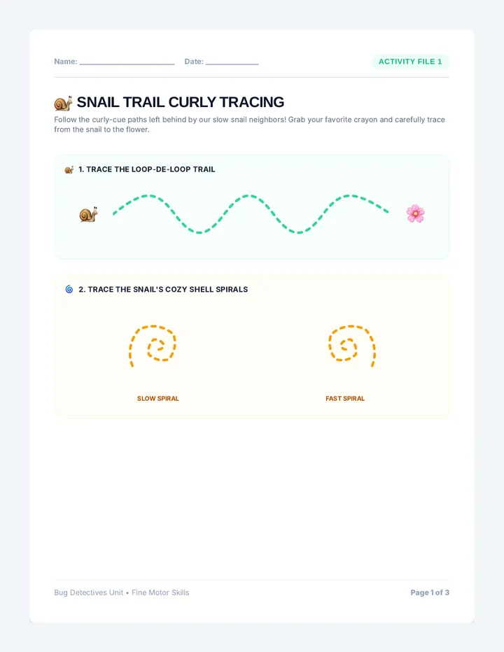 Bug Detectives Activity Pack