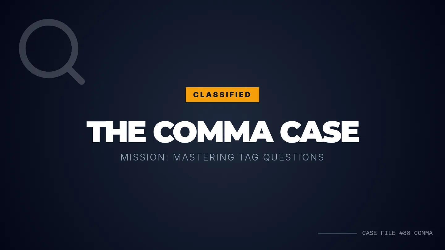 The Comma Case Slides