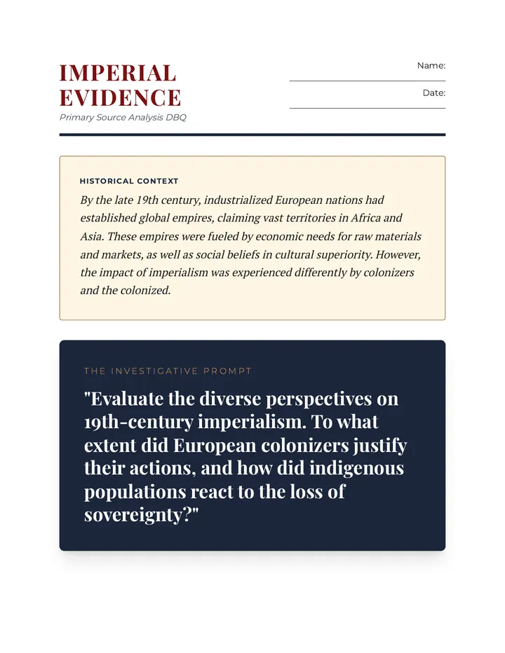 Imperial Evidence DBQ