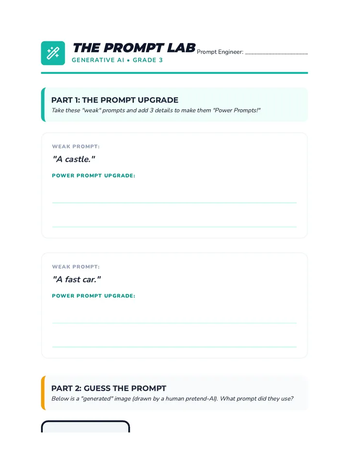 Prompt Lab Activity