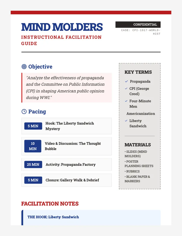 Mind Molders Teacher Guide