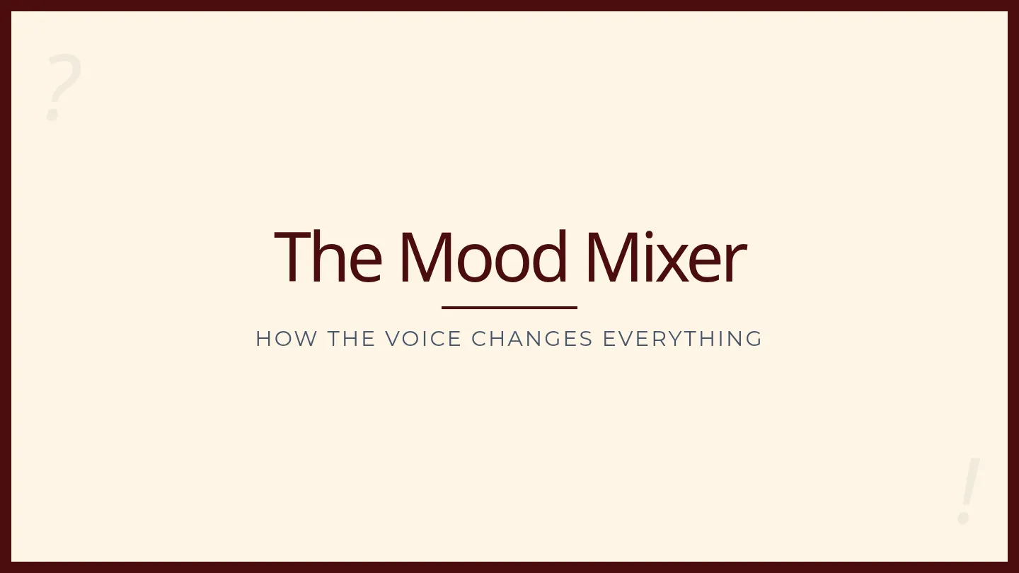 Mood Mixer Slides