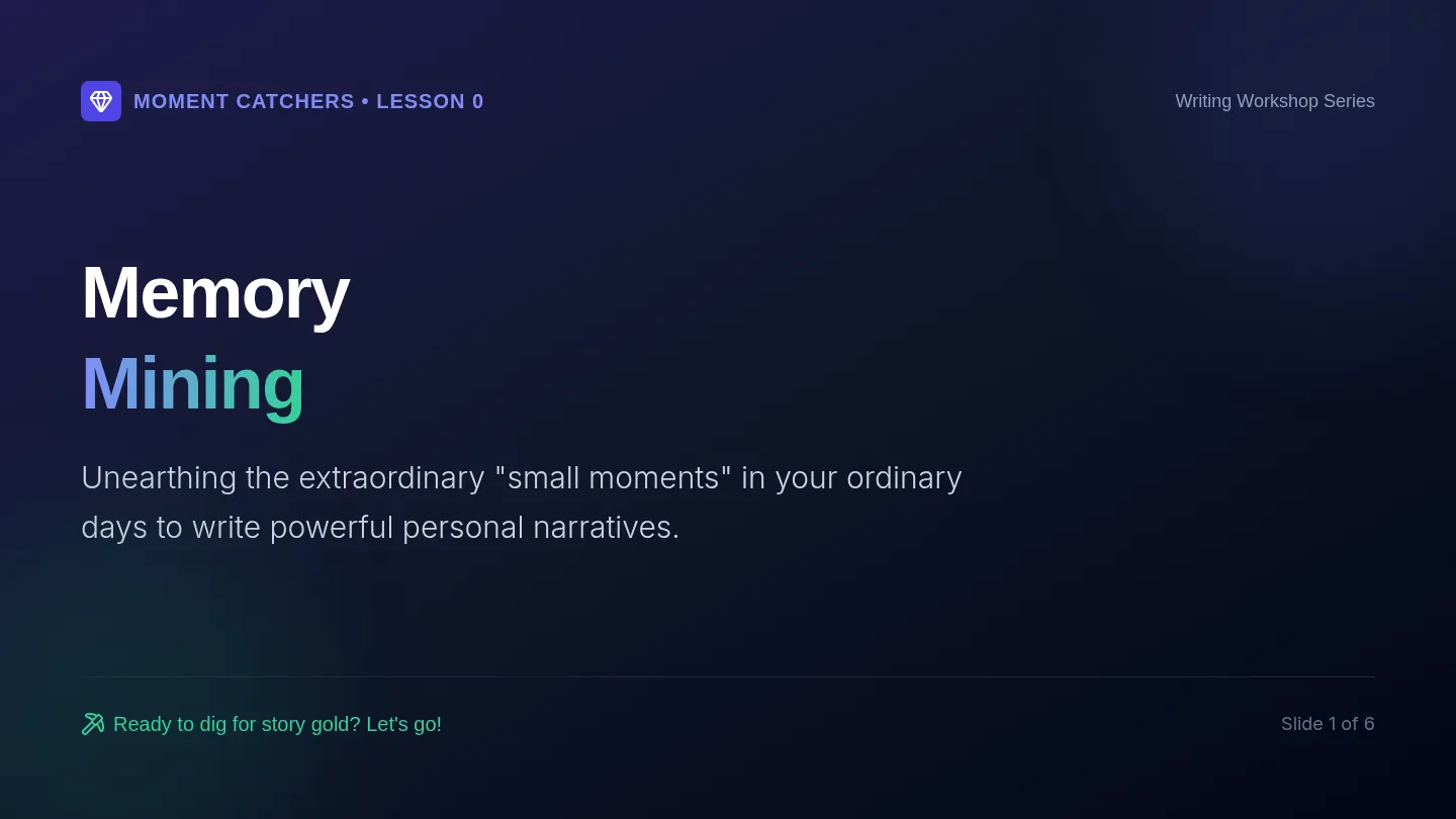 Memory Mining Slides
