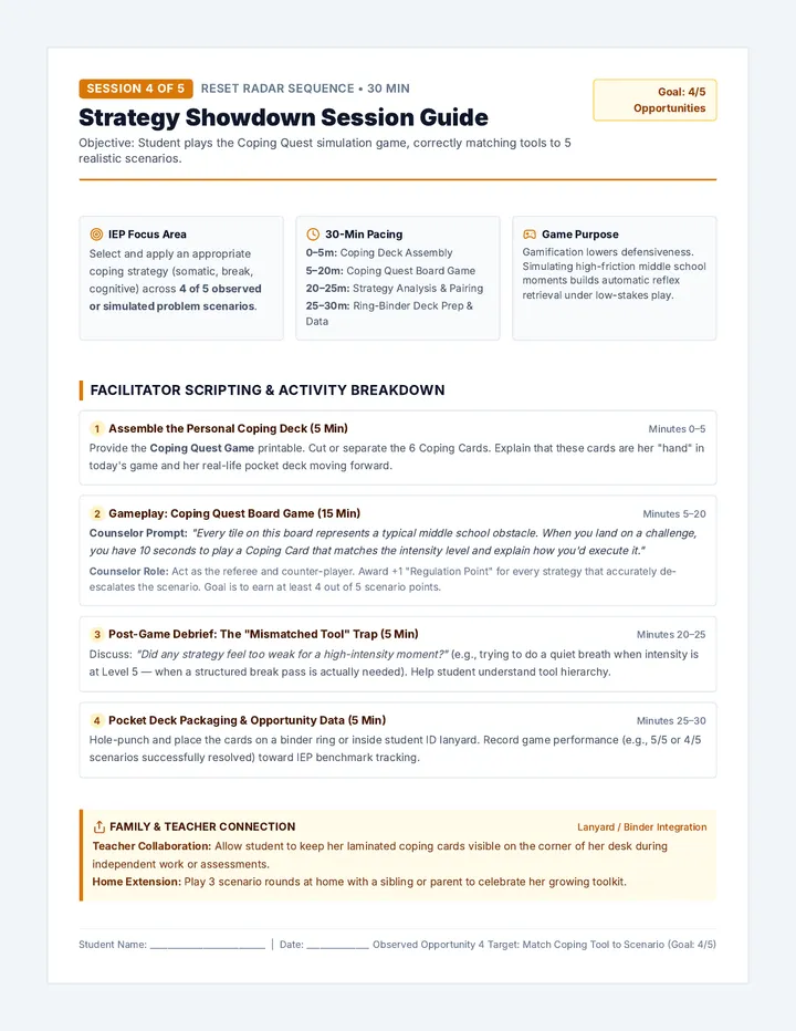 Strategy Showdown Session Guide