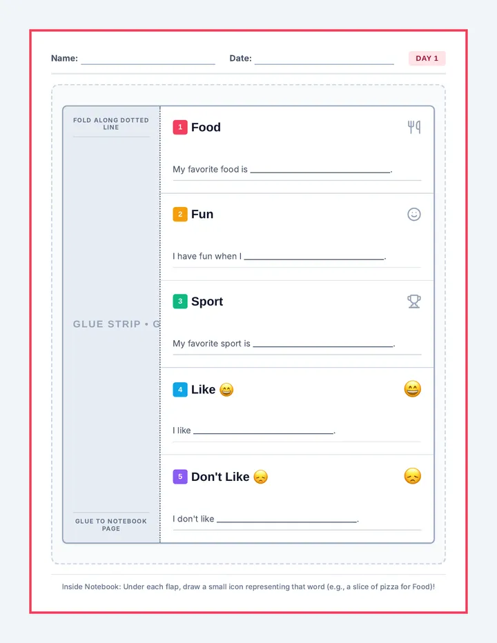 Basic Self Discovery Notebook Printables