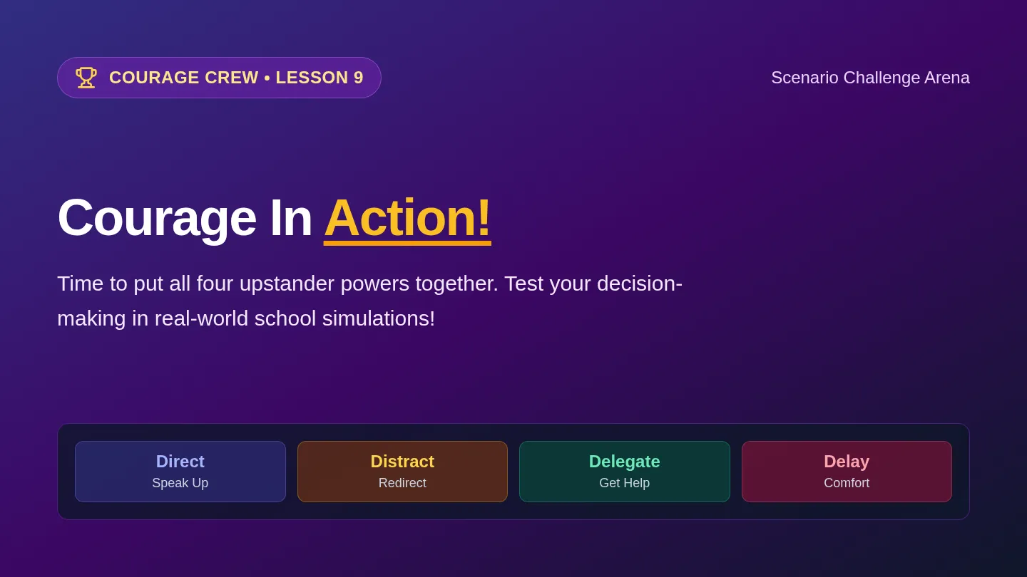 Courage Action Slides