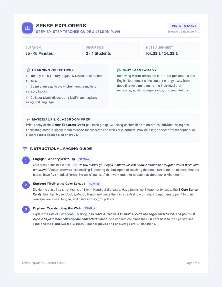 Sense Explorers Teacher Guide