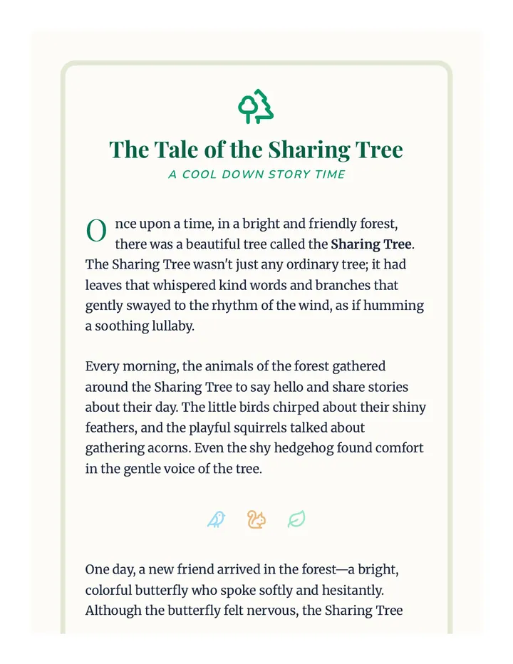 Sharing Tree Story Script