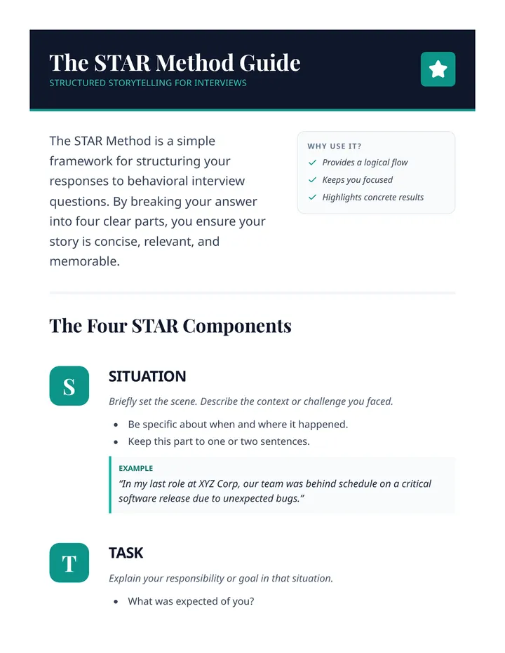 STAR Method Guide