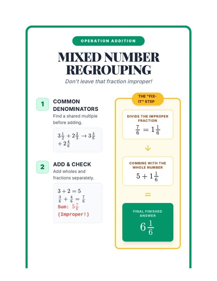 Mixed Number Anchor Chart