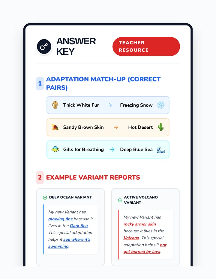 Evolution Master Answer Key