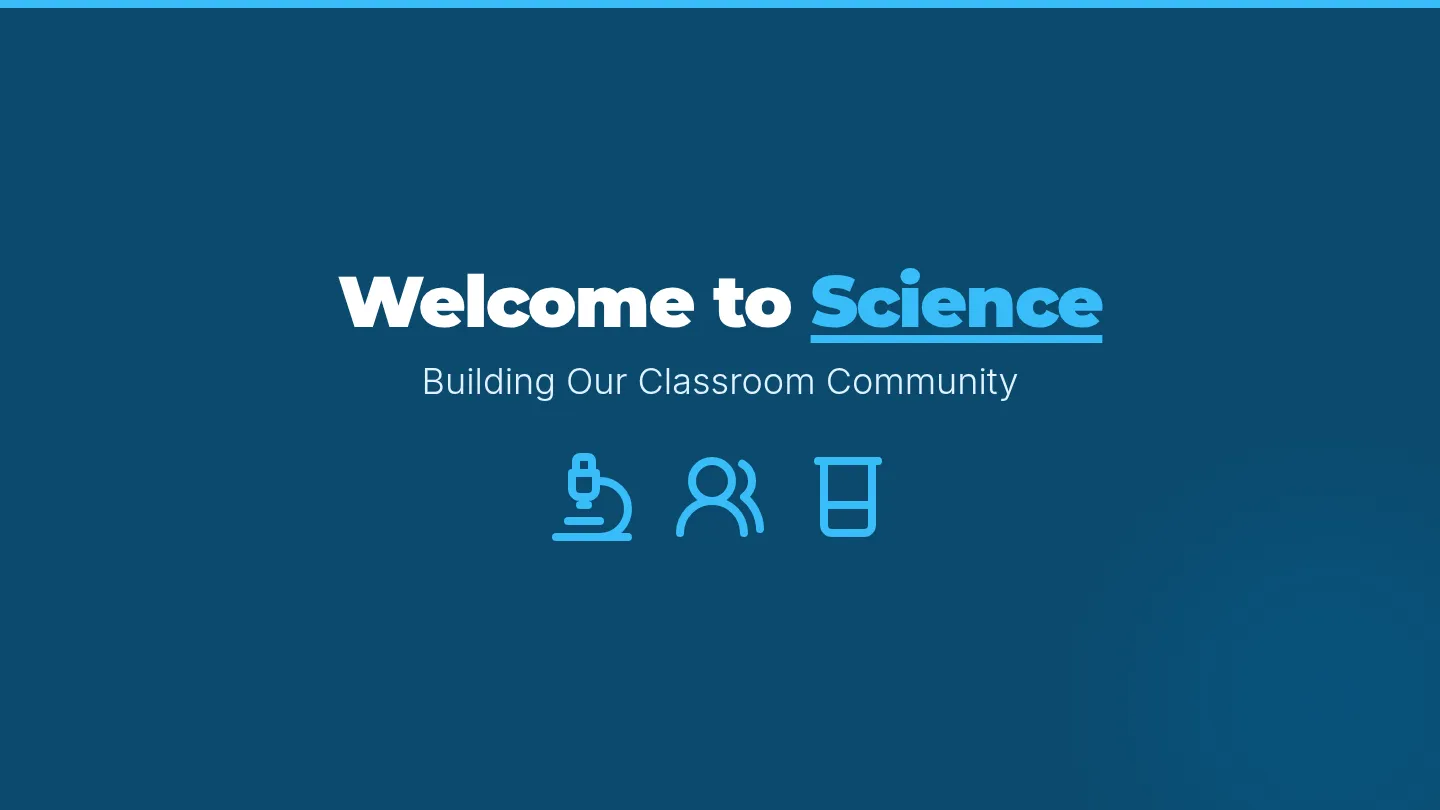 Welcome Science Slides