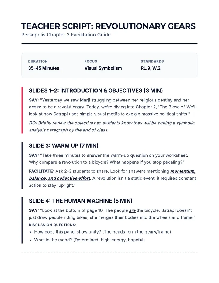 Revolutionary Gears Script