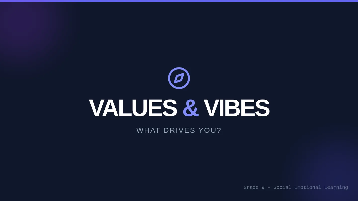 Values and Vibes Slides
