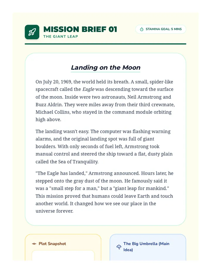 Reading Quest Space Briefs
