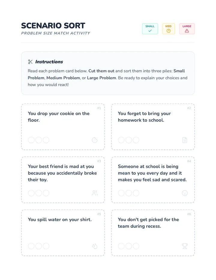 Problem Size Scenarios Activity