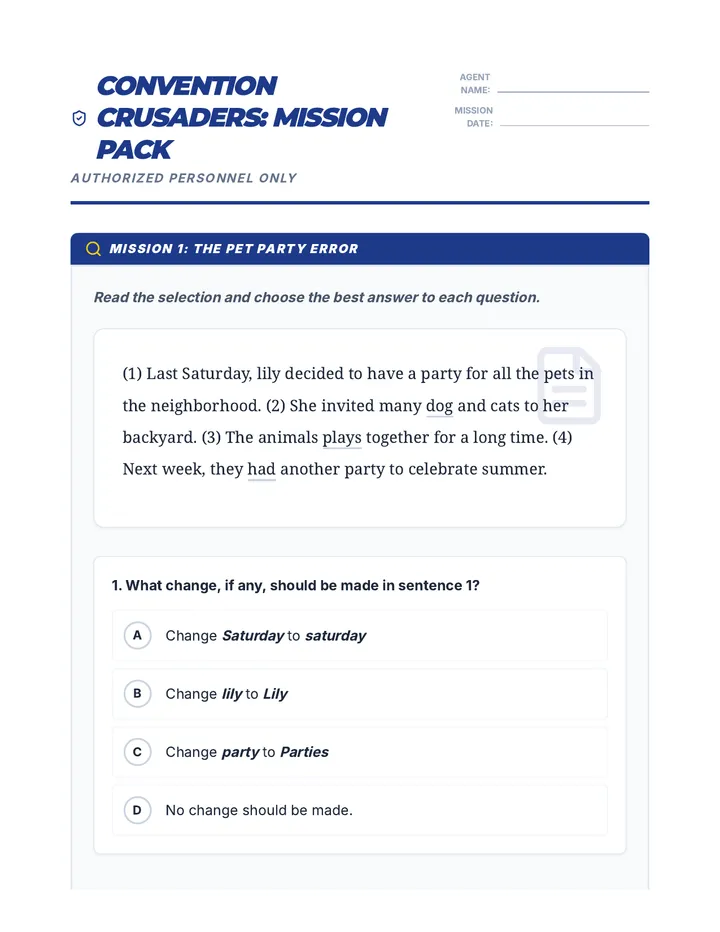 Convention Crusaders Mission Pack V2