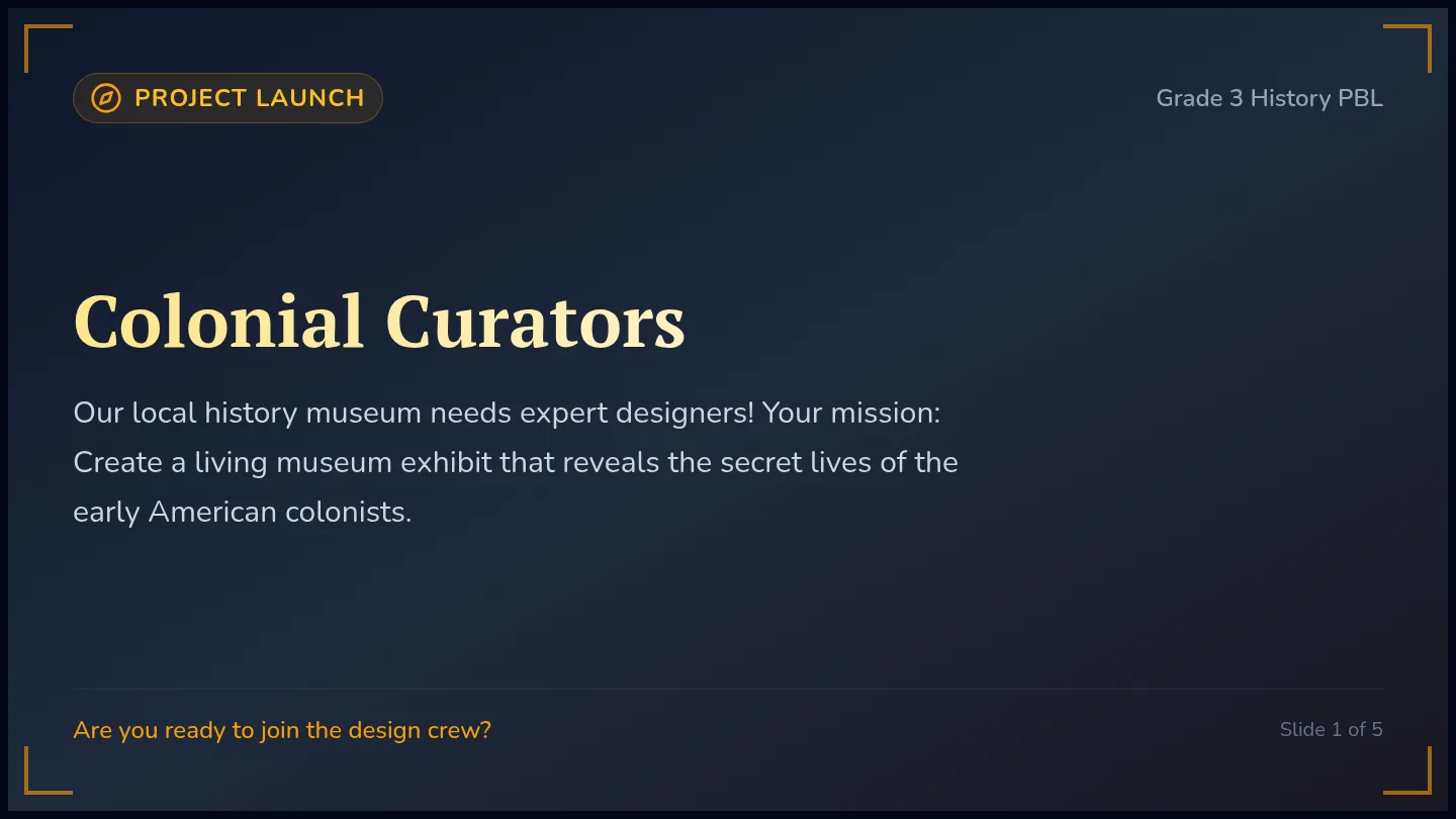 Curator Kickoff Slides