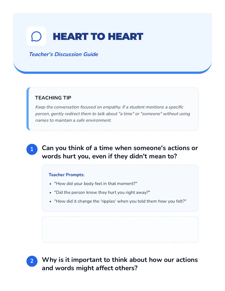Heart to Heart Discussion Guide