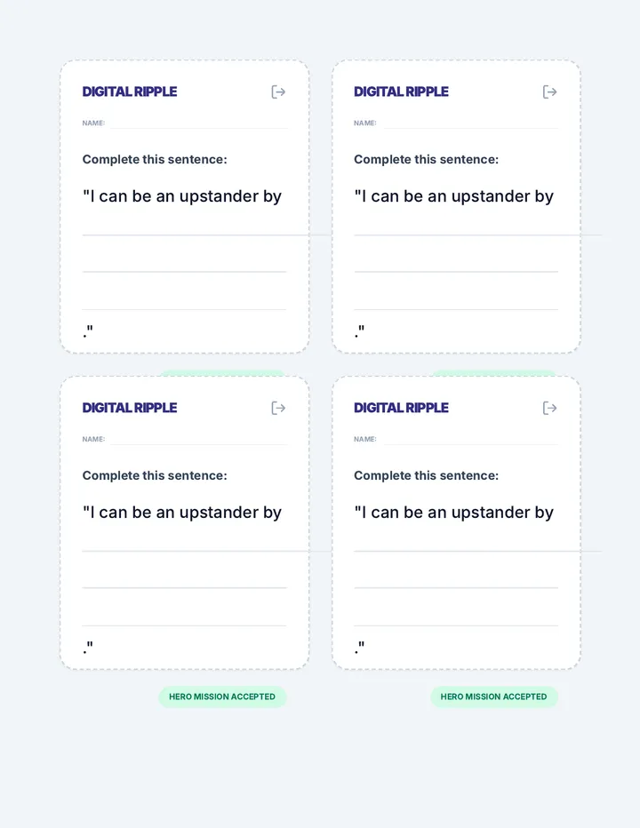 Digital Ripple Exit Ticket