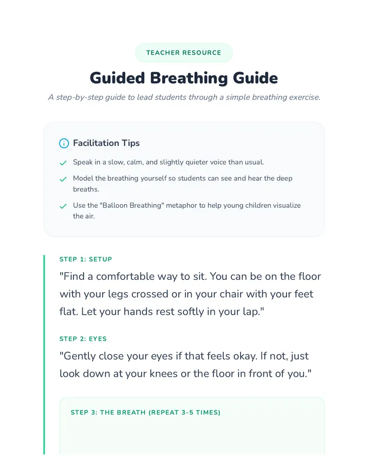 Guided Breathing Guide