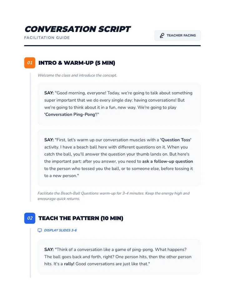 Conversation Ping-Pong • Lesson • Lenny.com