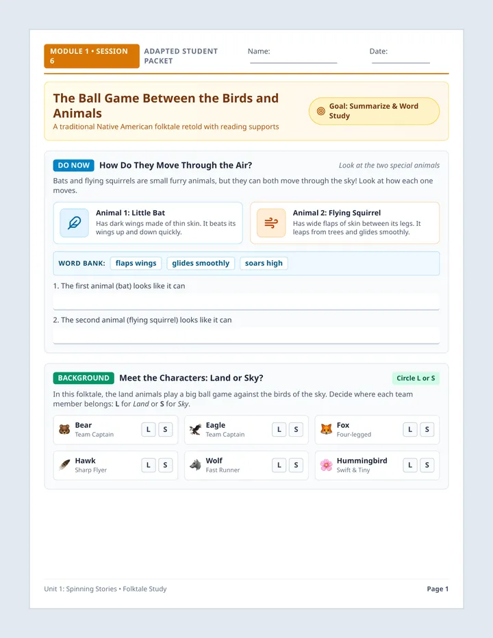 Ball Game Heroes Packet