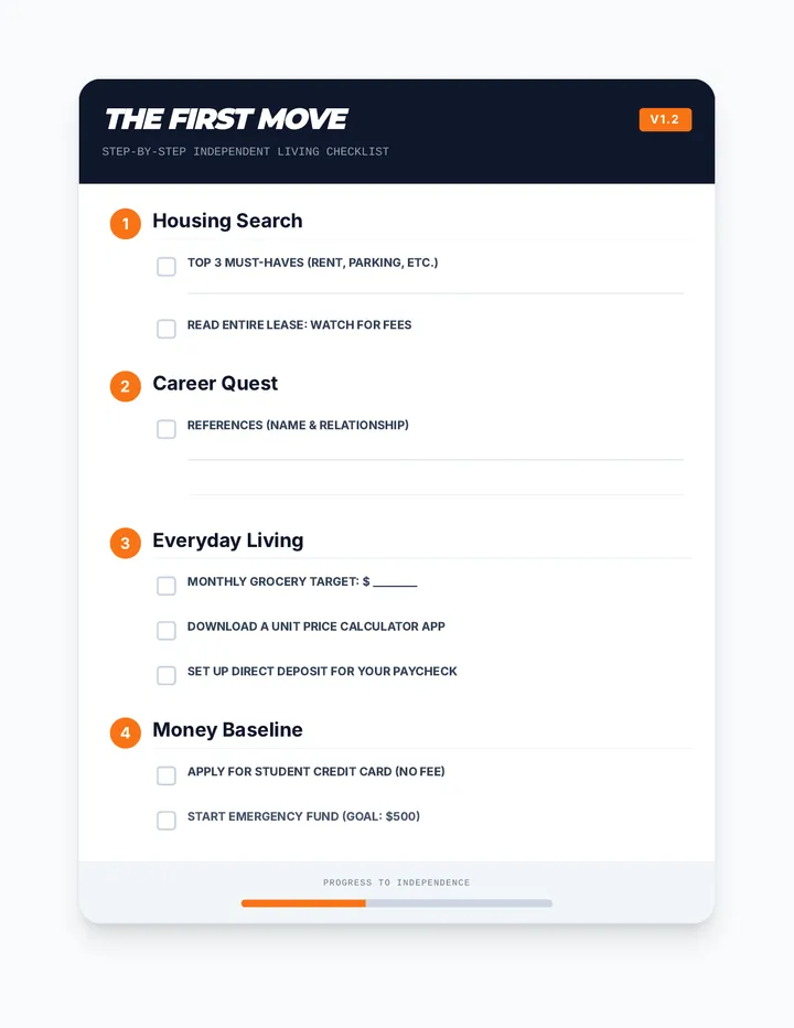 First Move Checklist