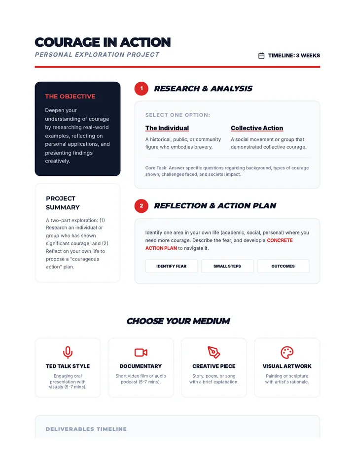 Project Guide Courage in Action