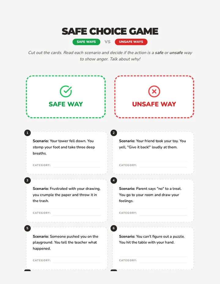 Safe Choice Game