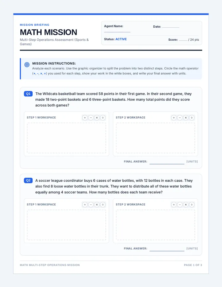 Math Mission Assessment