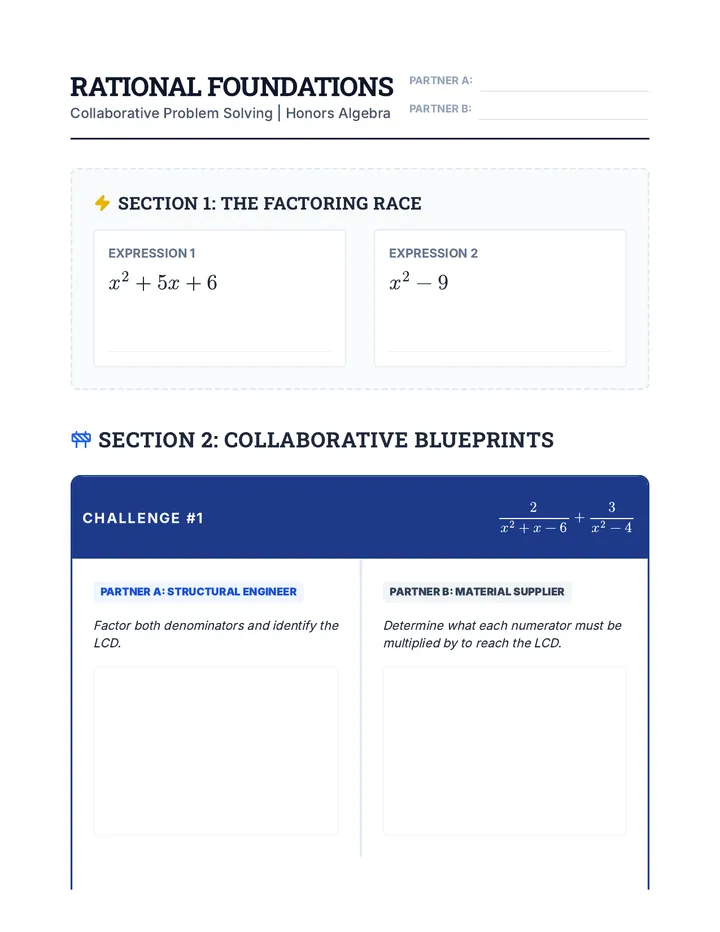 Rational Foundations Worksheet