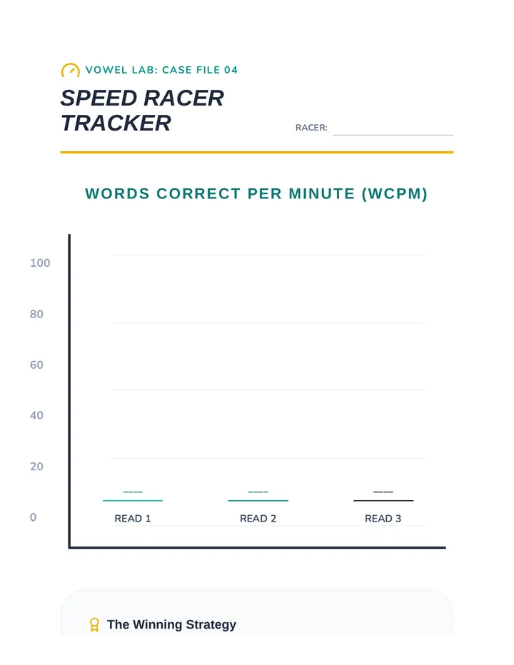 Fluency Tracker Worksheet