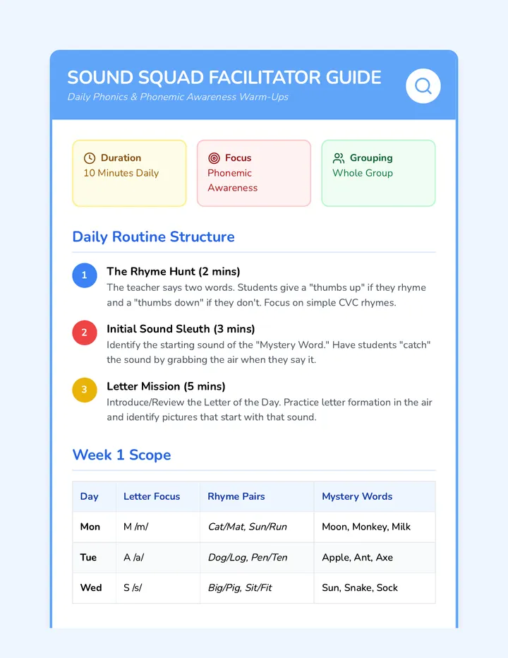 Sound Squad Facilitator Guide