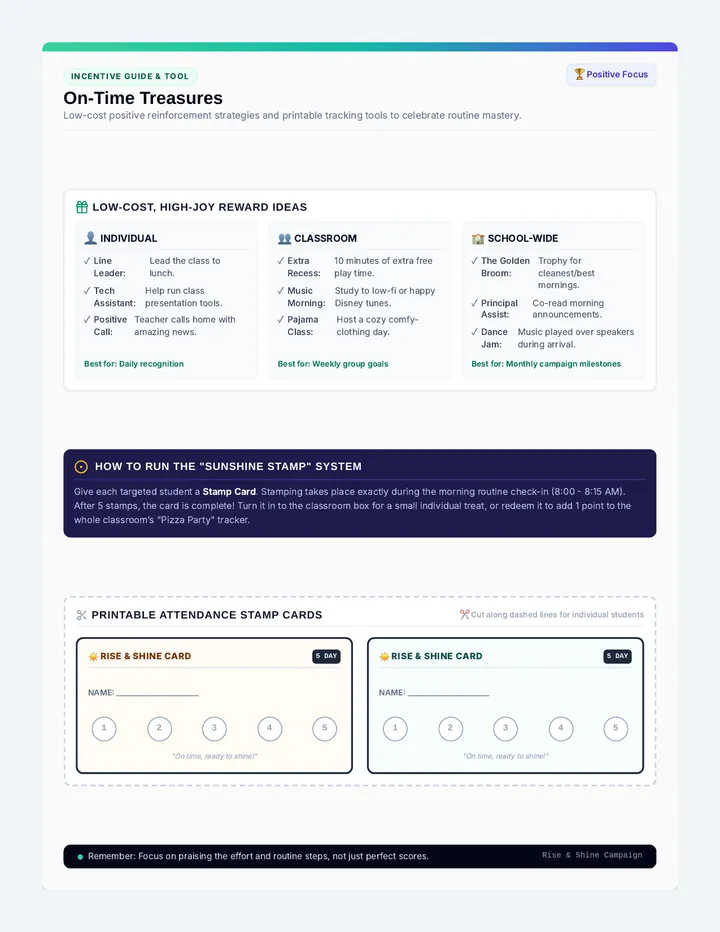 On-Time Treasures Checklist
