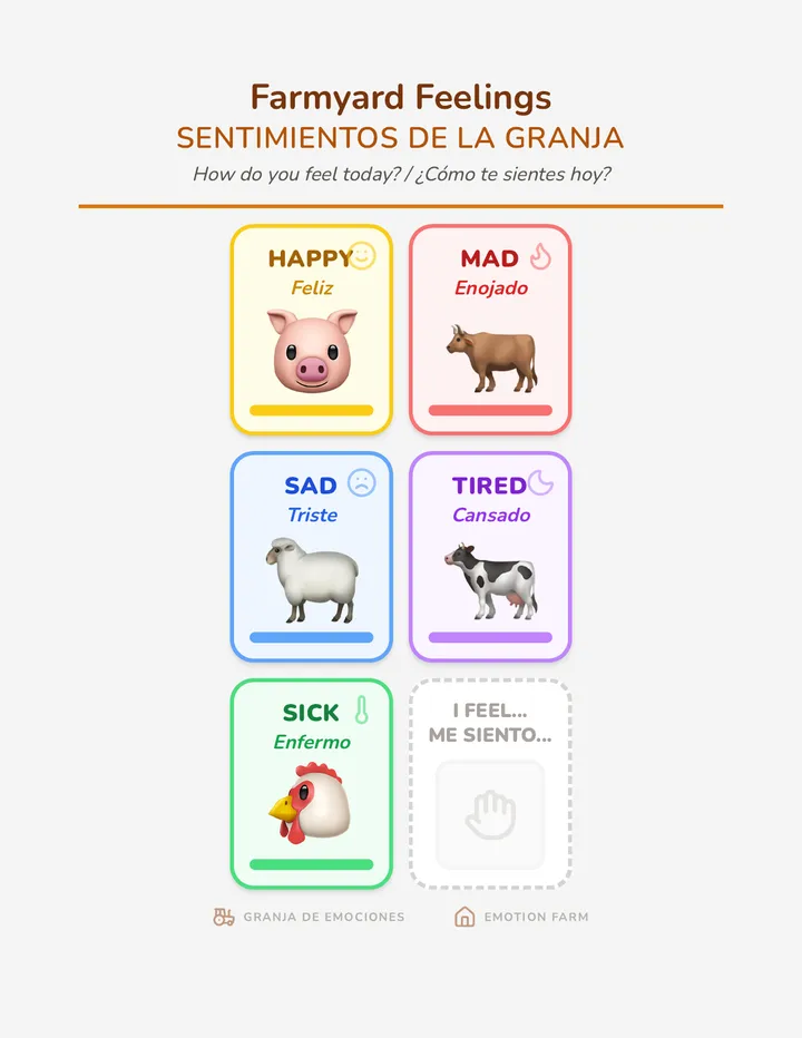 Farmyard Feelings Poster