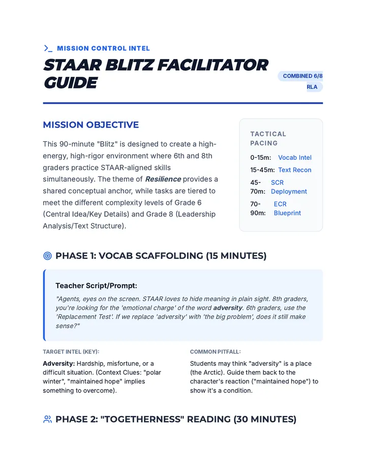 Mission Facilitator Guide