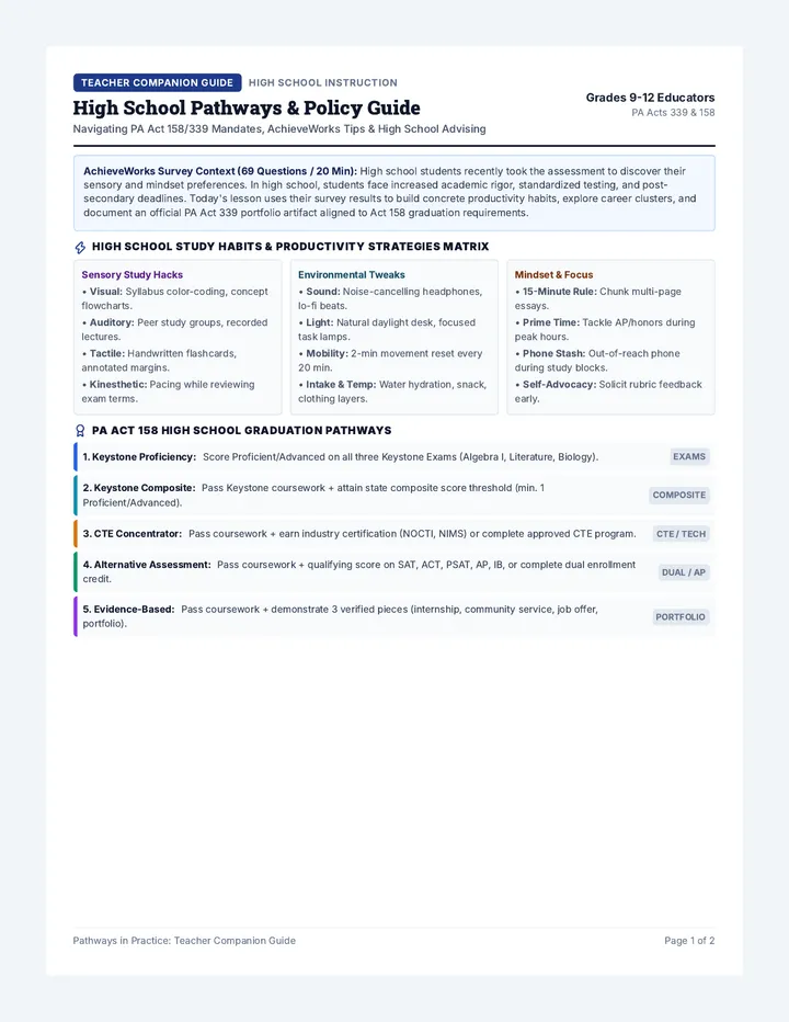 Pathways Teacher Companion Guide