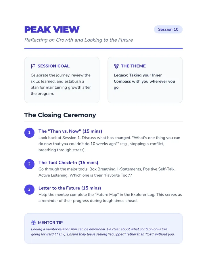 Peak View Lesson Pack