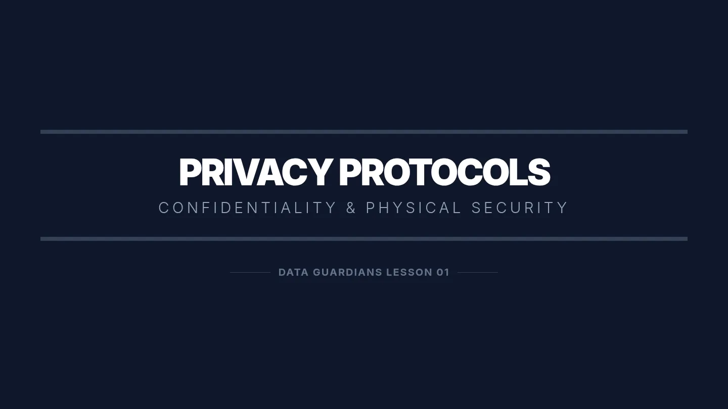 Privacy Protocols Slides