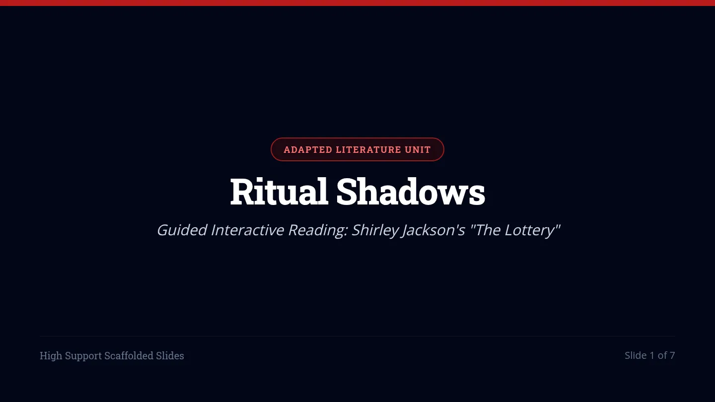 Ritual Shadows Slides